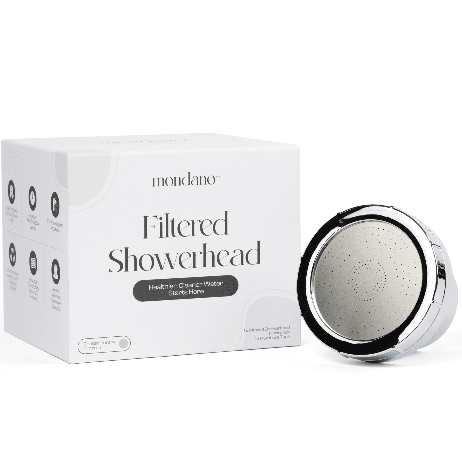 Filtered Showerhead KDF-55 & Calcium Sulfite Filter Blend