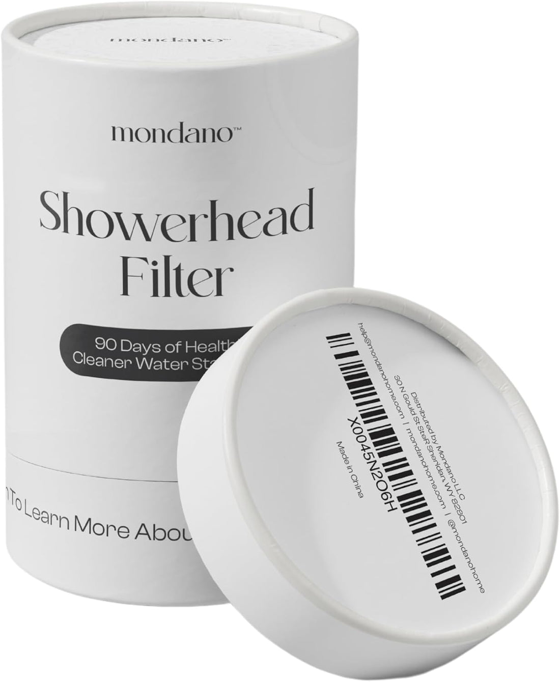 Shower Filter Replacement, Shower Head Filter for Hard Water to Remove Impurities for Healthier Hair, Scalp &amp; Skin - 90 Day Use