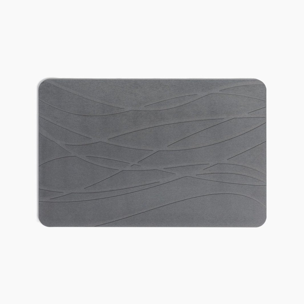 MONDANO™ Diatomaceous Earth Stone Bath Mat - Graphite Grey