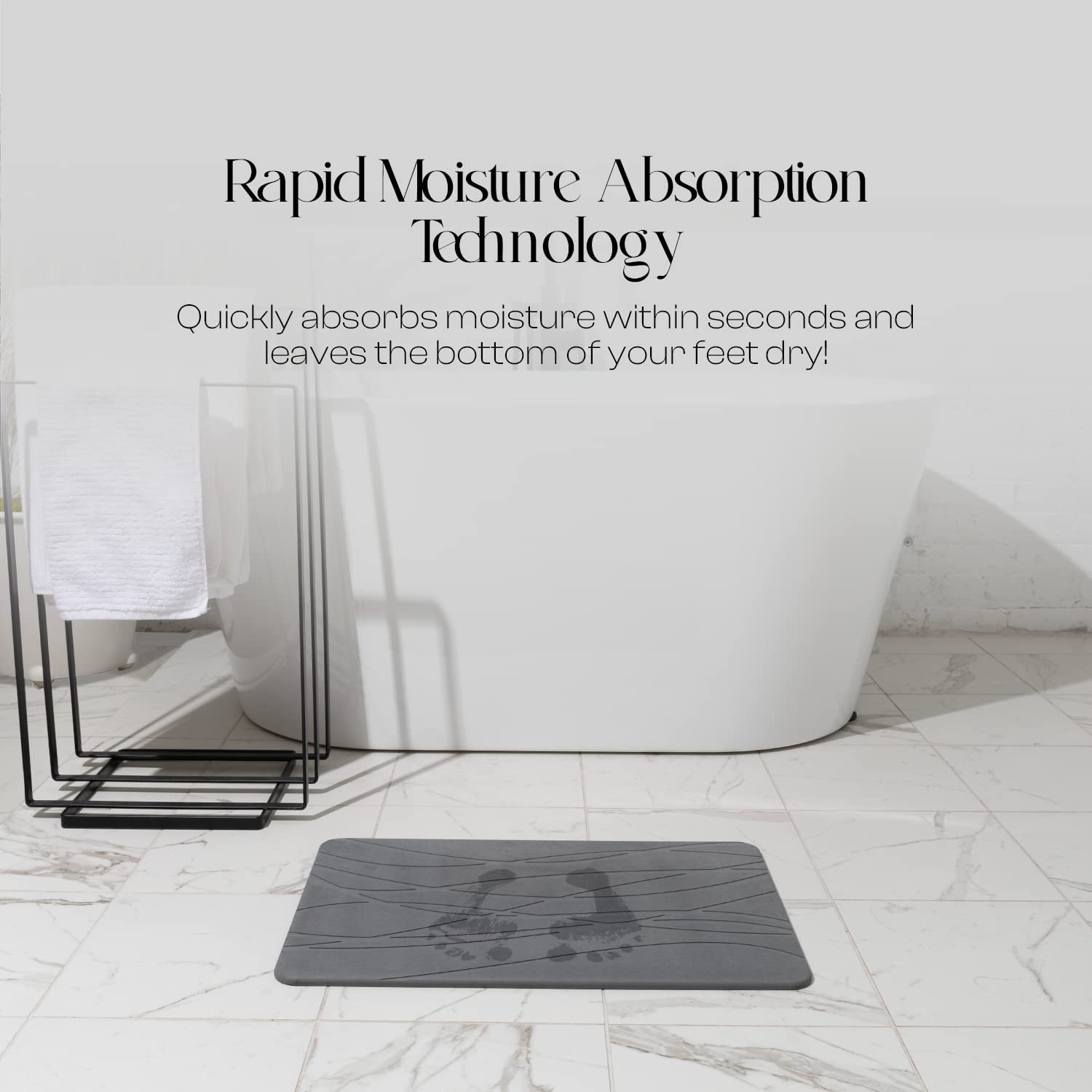 Hot Sell Non Slip Super Absorbent Fast Drying Earth Stone Bath Mat