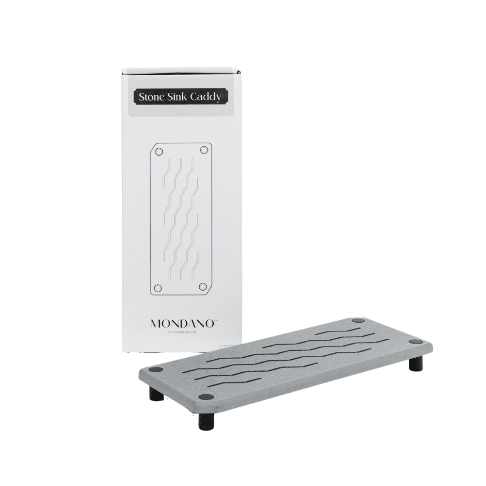 MONDANO™ Diatomaceous Earth Stone Sink Caddy - Grey